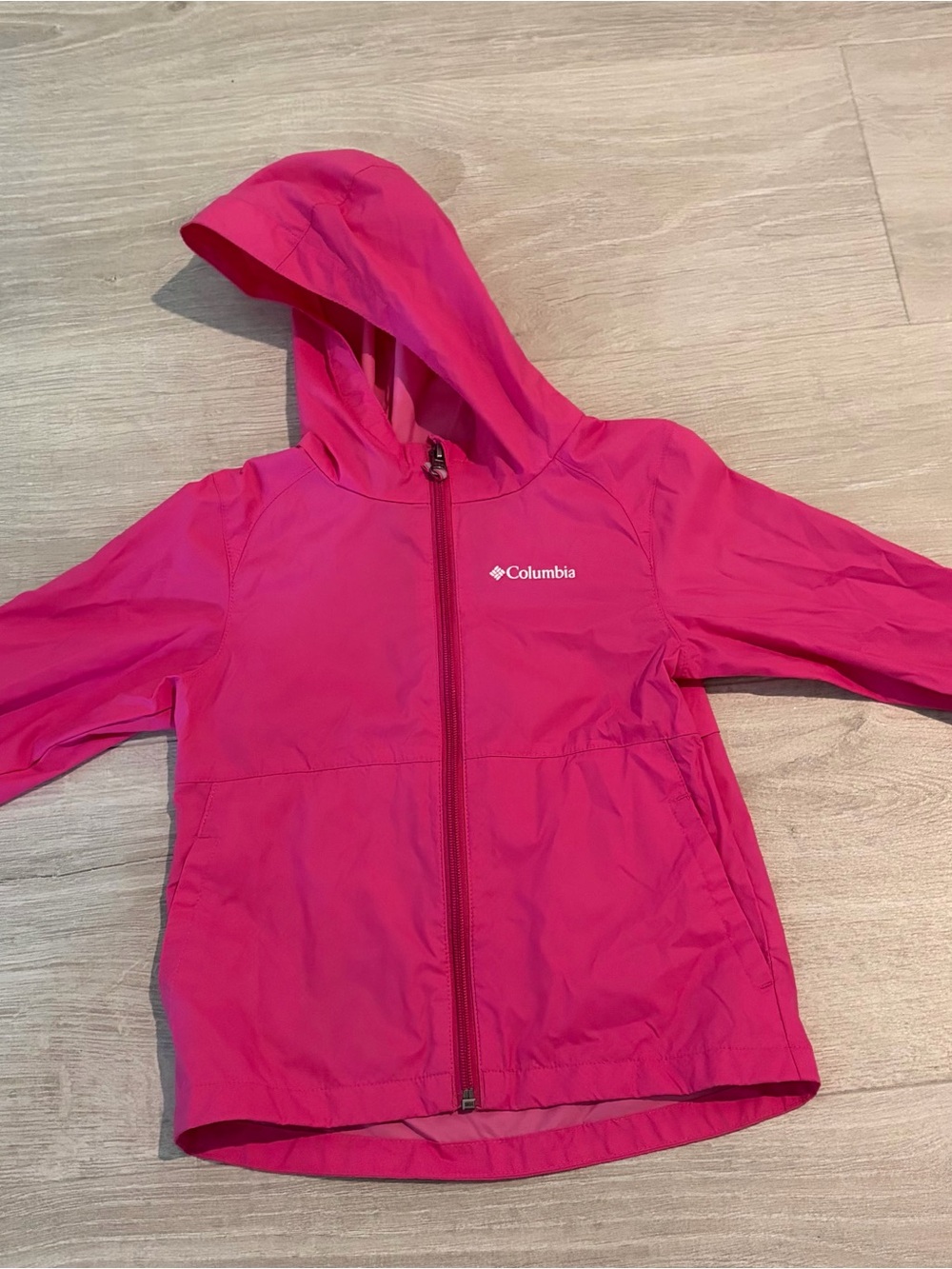 Columbia Kids' Hooded Shell Jacket - Bright Pink